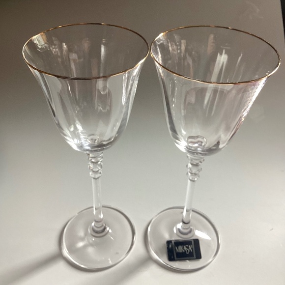 Mikasa Sonata Crystal Wine Goblets Made  in Austria - Picture 1 of 2